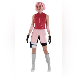 Suit yourself Naruto Shippudem Sakura adult costume. One size (A)